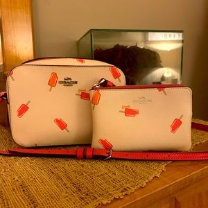 Coach Crossbody/matching wristlet